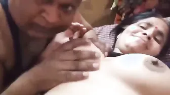 Uncle Licking Village Maid's Big Tits Caught On Leaked Camera