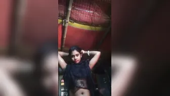 Bhabhi Changing Clothes Showing Off Her Huge Natural Tits