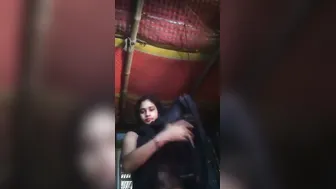 Bhabhi Changing Clothes Showing Off Her Huge Natural Tits