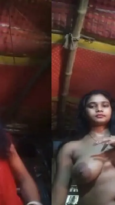Bhabhi Changing Clothes Showing Off Her Huge Natural Tits