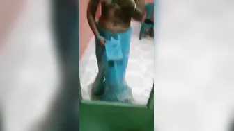 Desi Babe Stripping Saree Slowly Revealing Everything