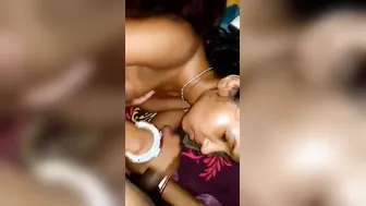 Skinny Desi Wife Sucking Her Man Dry In Bedroom After Midnight
