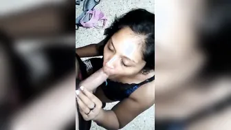 Horny Wife Sucking And Riding Her Man Till He Explodes Inside