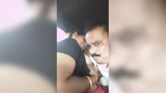 Mallu Aunty Cheating With Lover Caught Fucking In The Car
