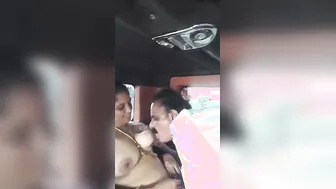 Mallu Aunty Cheating With Lover Caught Fucking In The Car