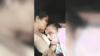 Mallu Aunty Cheating With Lover Caught Fucking In The Car