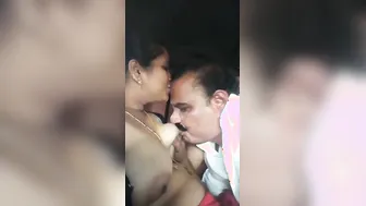 Mallu Aunty Cheating With Lover Caught Fucking In The Car