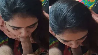 Punjabi Bhabhi Taking Big Dick Deep In Her Throat On Cam