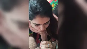 Punjabi Bhabhi Taking Big Dick Deep In Her Throat On Cam