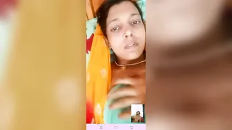 Nervous Wife Exposing Her Tits And Pussy On Video Call