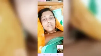 Nervous Wife Exposing Her Tits And Pussy On Video Call