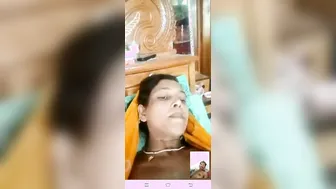 Nervous Wife Exposing Her Tits And Pussy On Video Call