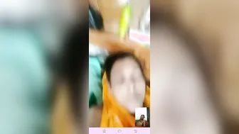 Nervous Wife Exposing Her Tits And Pussy On Video Call