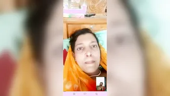 Nervous Wife Exposing Her Tits And Pussy On Video Call