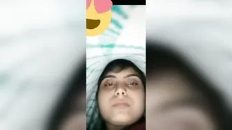 GF Teasing With Her Huge Round Tits On Video Call