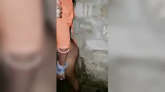 Young Bride Cleaning Herself Up Before Her Wedding Night Starts