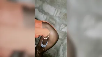 Young Bride Cleaning Herself Up Before Her Wedding Night Starts