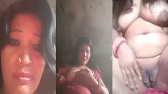 Married Village Wife Exposing Everything On Video Call Again