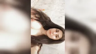 Sexy Babe Stripping Naked Showing Pussy And Tits On Camera