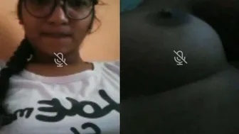 College Babe Shyly Flashing Her Perky Boobs On Hidden Phone