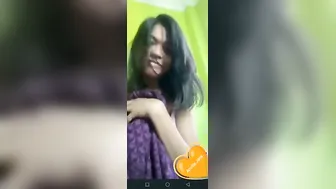 Horny GF Showing Off Her Tits On Steamy Video Call