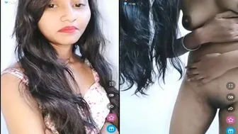 Skinny Village Girl Stripping Naked Showing Body On Live Video