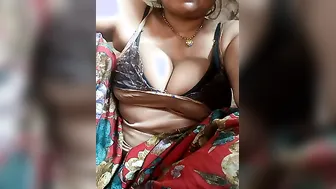 Naughty Bhabhi Teasing With Her Massive Tits On Camera Now