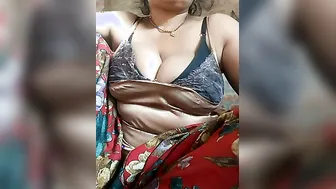 Naughty Bhabhi Teasing With Her Massive Tits On Camera Now