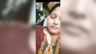 Married Bhabhi Flashing Big Tits During Private Video Chat
