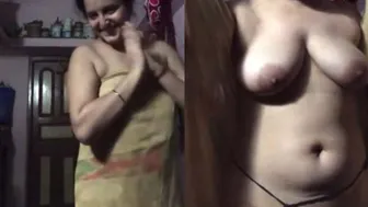 Village Wife Exposing Her Juicy Boobs And Dripping Pussy Alone