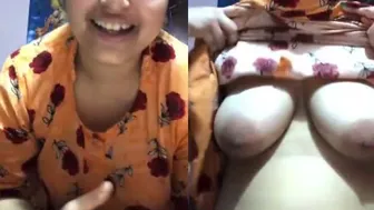 Shy Bhabhi Finally Showing Off Her Massive Boobs On Hidden Camera