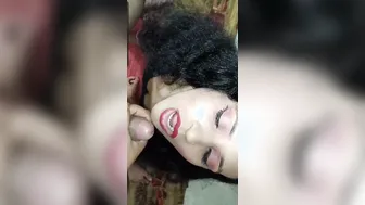 Bhabhi Giving Sloppy Blowjob After Hubby Leaves For Work