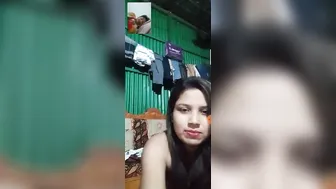 Horny GF Getting Naked During Private Video Call