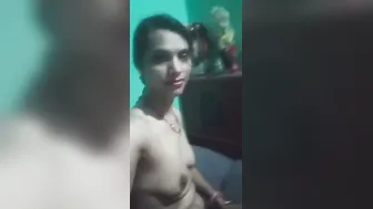 Village Bhabhi Making Naughty Video For Lover Showing Body Off