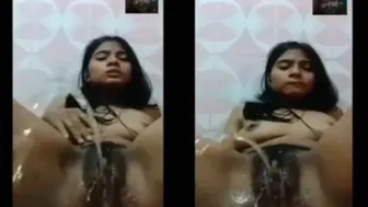 Desperate Desi Babe Pissing Hard After Intense Fingering Session