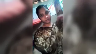 Village Girl Stripping Naked Revealing Her Soft Curves On Camera