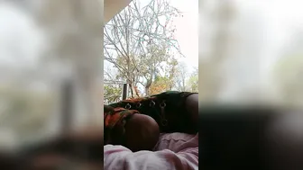 Desi GF Bouncing On Lover Cock Outdoors In Jungle