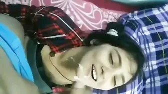 Desi Slut Taking Messy Facial While Talking Dirty For Me