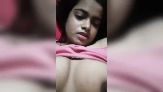 Horny Babe Playing With Her Big Boobs On Video Call Tonight