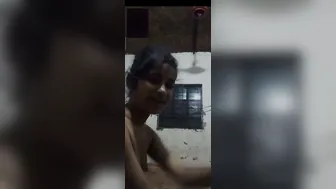 Cute Shy GF Showing Her Boobs During Video Call