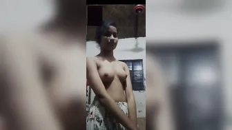 Cute Shy GF Showing Her Boobs During Video Call