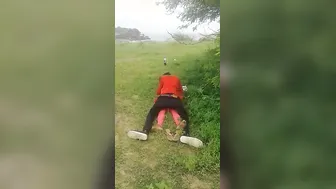 Desi Couple Caught Fucking Outdoors By Strangers Getting Wild