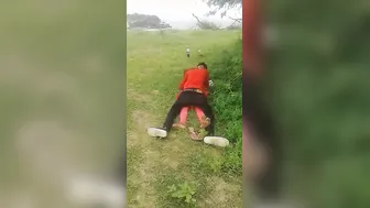 Desi Couple Caught Fucking Outdoors By Strangers Getting Wild