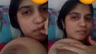 Busty Indian Babe Bouncing Her Big Natural Melons On Call