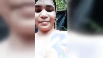 Chubby Village Bhabhi Bathing Naked Outdoors Caught On Camera