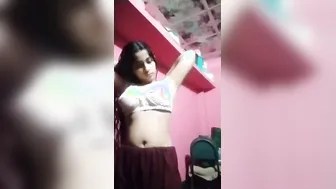 Beautiful GF Spreading Her Tight Pussy On Selfie Camera
