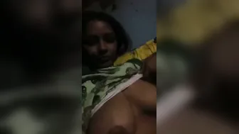 Bangladeshi GF Flashing Her Big Natural Boobs On Cam