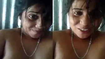 Busty Unsatisfied Wife Stripping Completely Naked Showing Assets