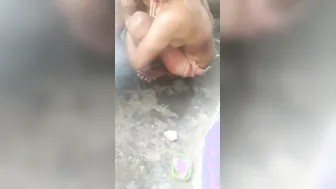 Married Bhabhi Bathing Topless Caught On Hidden Camera