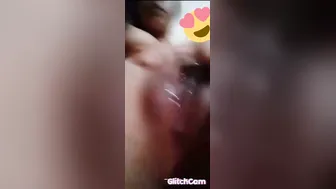 Beautiful Girl Masturbating And Fingering Her Dripping Wet Pussy